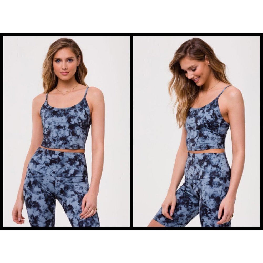 💕ONZIE💕 Belle Cami Crop Top ~ Moonstone Acid Wash Tie-Dye Small/Medium NWT - Picture 3 of 12